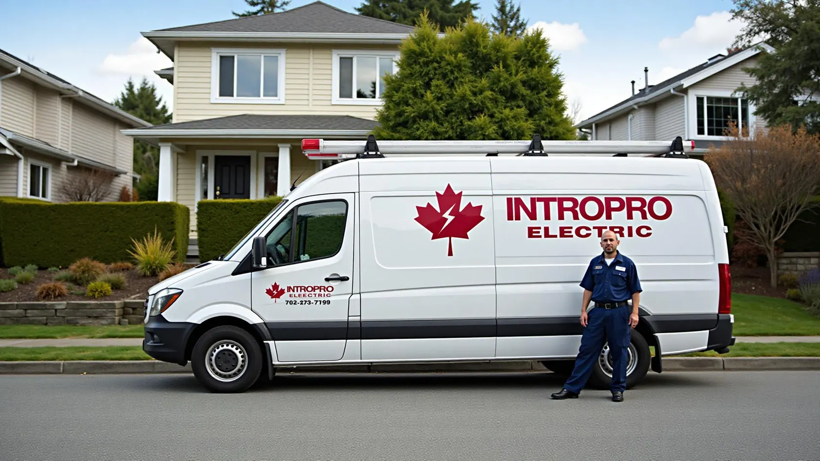 Intropro Electric Services company vehicle